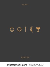 An elegant post card, banner, wallpaper, template, background and many more for easter day celebration vector design.