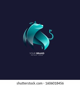 elegant and powerful bull logo