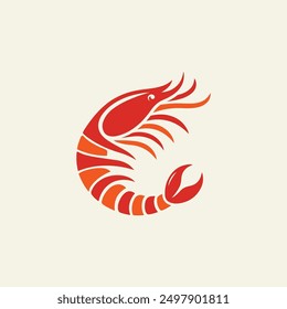 Elegant Prawn Vector A Seafood Symphony