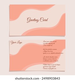 Elegant And Premium Greeting Card Template Design 