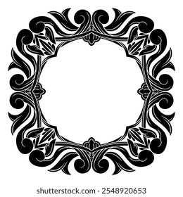 Elegant Premium Luxury Ornamental Design, Perfectly Balanced Symmetry, Editable Vector Illustration in Flat Style, Isolated on White for Graphic Design, cutting and Print Needs