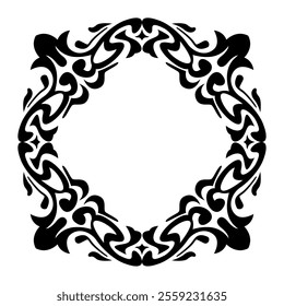 Elegant Premium Luxury Ornamental Design, Perfectly Balanced Symmetry, Editable Vector Illustration in Flat Style, Isolated on White for Graphic Design, cutting and Print Needs