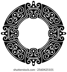 Elegant Premium Luxury Ornamental Design, Perfectly Balanced Symmetry, Editable Vector Illustration in Flat Style, Isolated on White for Graphic Design, cutting and Print Needs