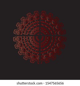 Elegant premium mandala Design with different color