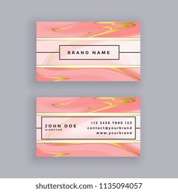 elegant premium marble business card design