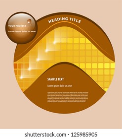 	Elegant presentation/option template with empty text boxes