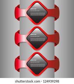 	Elegant presentation/option template with glossy empty text boxes