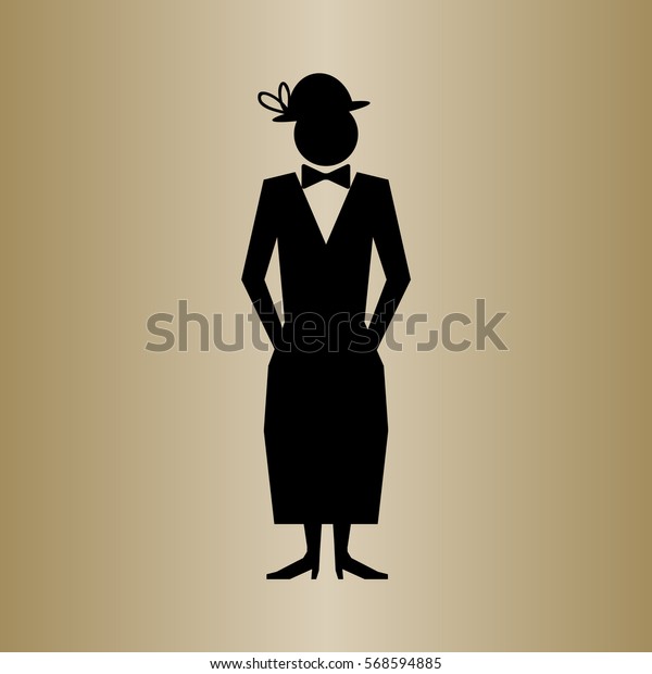 Elegant Pretty Business Woman Formal Clothes Stock Vector Royalty