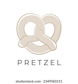 Elegant Pretzel Simple Illustration Logo