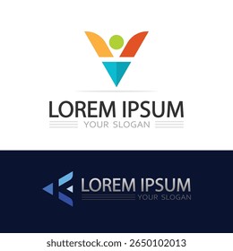 Elegante Prismatic Triangle Logo met scherpe randen en kleurenspectrum look