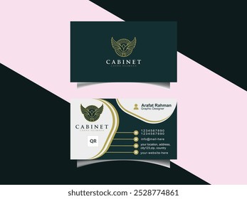 Elegant and Professional Business Card Layout for Corporate Identity