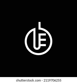 Elegant and professional design E OE EO monogram initials logo concept, black and white color. 