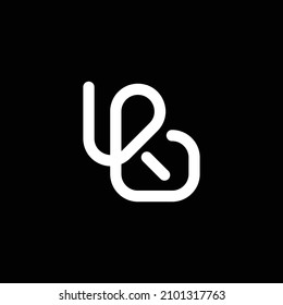 Elegant and professional design KG GK monogram initials logo concept, black and white color.