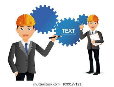 Elegant Professional Engineer Illustration