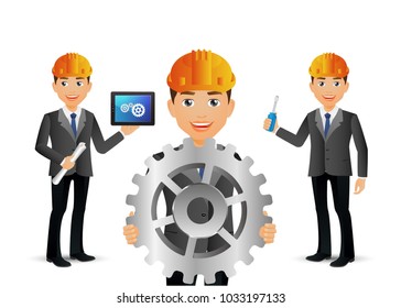 Elegant Professional Engineer Illustration