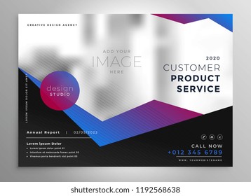 elegant professional geometric brochure presentation template