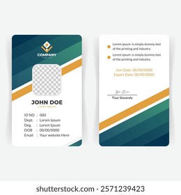 Elegant Professional Identity Card Design