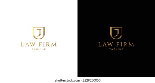 elegant and professional J logo design for law firm