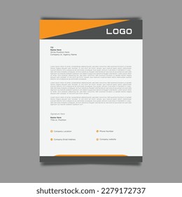 Elegant and Professional Letterhead Template - Illustration