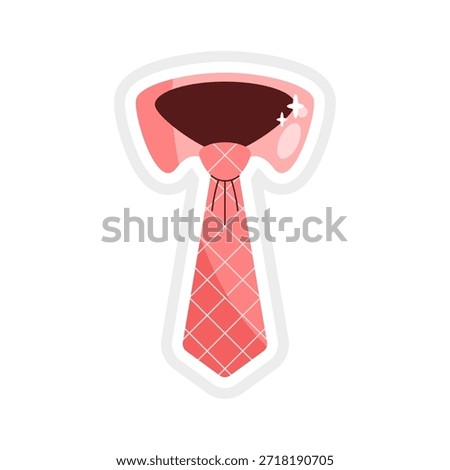 Elegant and Professional Necktie Vector Illustration
