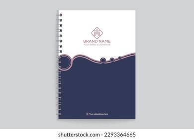 Elegant professional notebook cover template