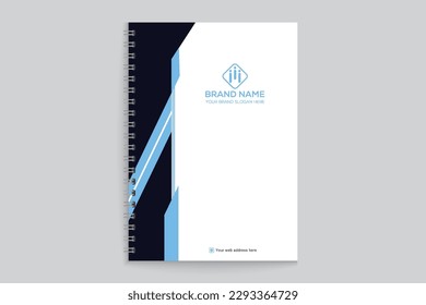 Elegant professional notebook cover template