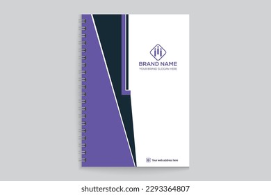 Elegant professional notebook cover template