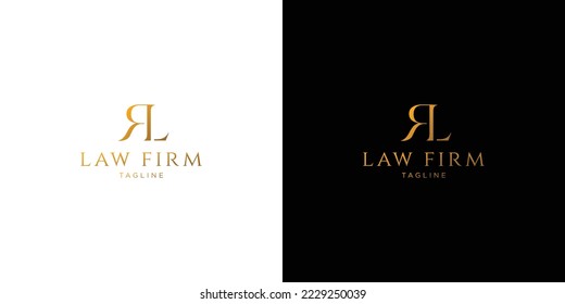 elegant and professional R logo design for law firm	 2