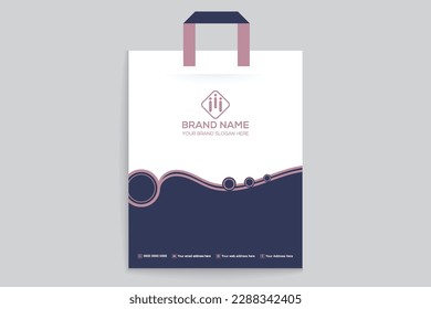 Elegant professional shopping bag template