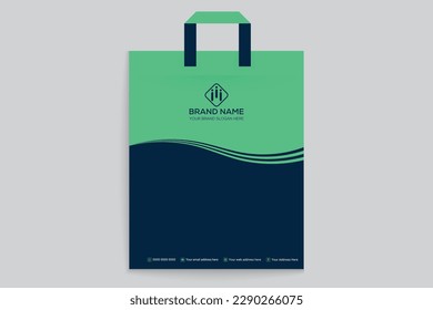 Elegant professional shopping bag template