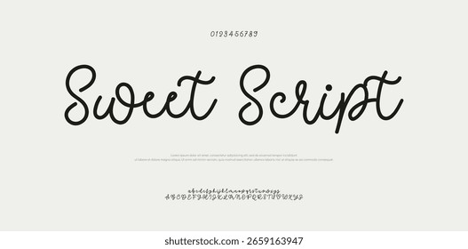 Elegante script de assinatura profissional. Elegante Script Fonte Manuscrita para Convites de Casamento, Marcas de Negócios e Projetos de Moda. 
