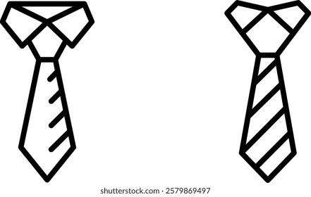 Elegant and Professional Tie Icon for Formal Wear, Business, and Fashion