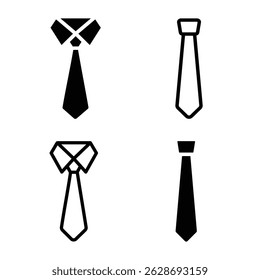 -Elegant Professional Tie Illustrations for Branding and Corporate Use