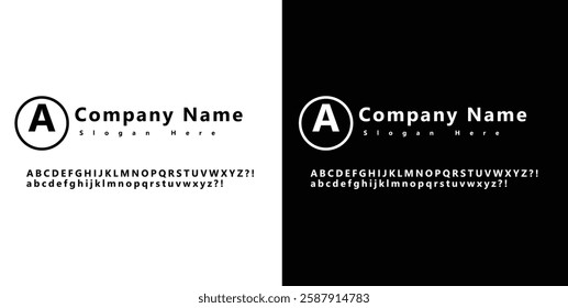 Elegant and Professional Vector Logo with Serif Font for Corporate Identity Use