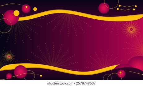 Elegant purple background with modern geometric elements