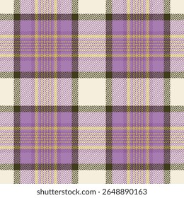 Elegant purple, beige, and dark brown plaid pattern.  Perfect for textile design, fashion, stationery, or website backgrounds.