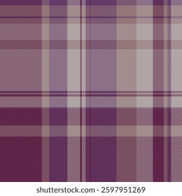 Elegant purple and beige plaid pattern.  Perfect for textile design, apparel, or website backgrounds.  Subtle texture adds visual interest.