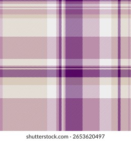 Elegant purple and beige plaid pattern. Perfect for textile design, fashion, apparel, home decor, and website backgrounds.  Subtle texture adds visual interest.