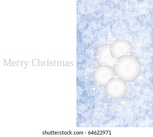 Elegant purple Christmas background with balls