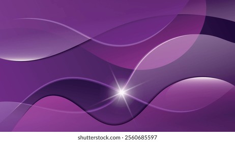 Elegant purple fantasy wallpaper. An excellent background for designing social media pages, posters, presentations, outdoor advertising and your other projects. Vector.