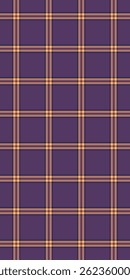Elegant purple and gold plaid pattern.  Perfect for textile design, website backgrounds, or autumnal projects. This classic check evokes feelings of warmth and sophistication.