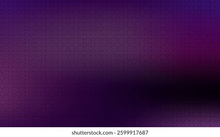 Elegant purple gradient background with islamic pattern, perfect for presentations, posters, banners and any graphic design projects with a touch of sophistication and style