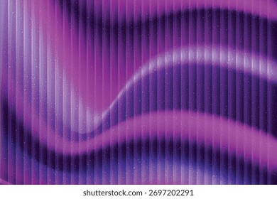 Eleganter violetter Farbverlauf-Hintergrund mit sanften Wellen und vertikalen Linien, ideal für moderne Tapeten, Poster oder digitale Designs.