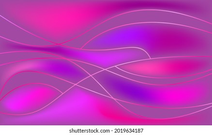 Elegant purple gradient with curved lines for wallpaper
