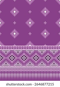 Elegant purple pattern with diamond shapes.
