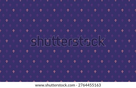 Elegant purple and pink fleurdelis pattern.  Perfect for backgrounds, textile designs, or adding a touch of regal sophistication to your projects.