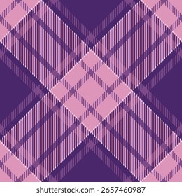 Elegante patrón de cuadros púrpura y rosa.  Un diseño textil sofisticado perfecto para la moda, interiores o fondos de Sitio web.
