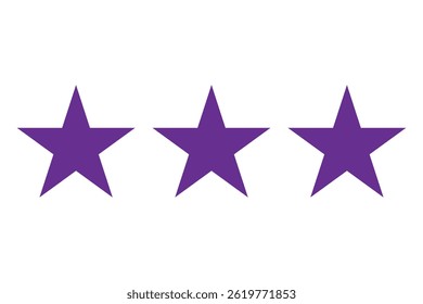 Elegant Purple Star  Vector Design