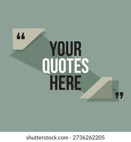 Elegant quote frame design with geometric shapes for captivating statements