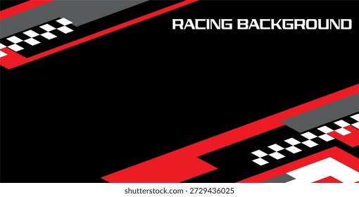 Elegante Vector de fondo de carreras, concepto digital automotriz colorido.